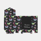 Elegante Lila und blaue Schmetterlinge Geschenkschachtel (Ungefaltet)