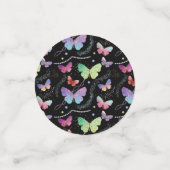 Elegante Lila und blaue Schmetterlinge Konfetti (Klein Vorderseite)