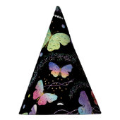 Elegante Lila und blaue Schmetterlinge Partyhütchen (Rechts)
