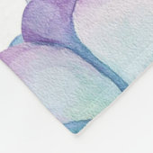 Elegante Lila und blaue, sukkulente Blüte mit Name Fleecedecke (Ecke)