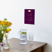 Elegante Lila und Gold Abschluss Karten und Gesche Foliendrucke (Ablage(Küche))