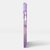 Elegante Lila und goldfarbene Handy-Hülle iPhone Hülle (Linke Seite)