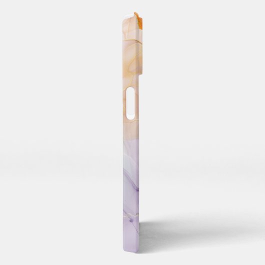 Elegante Lila und goldfarbene Handy-Hülle iPhone Hülle (Rechte Seite)