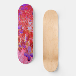 Elegante lila und orange Limelight Hortensie Skateboard
