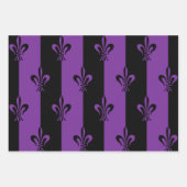 Elegante Lila und schwarze Lilie (3 Größen) Geschenkpapier Set (Vorderseite 3)