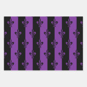 Elegante Lila und schwarze Lilie (3 Größen) Geschenkpapier Set (Vorderseite 2)
