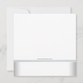 Elegante Lila und Silver Baby Dusche Einladung (Rückseite)