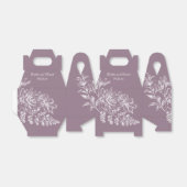 Elegante Lila und weiße Blumengeschmack Geschenkschachtel (Ungefaltet)