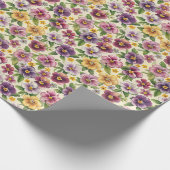 Elegante lila violette Frühlingsviolette Geschenkpapier (Ecke)