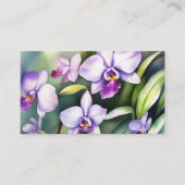 Elegante Lila Wasserfarbe Einzigartig Visitenkarte (Vorderseite)