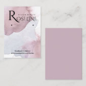 Elegante Lila Wasserfarbenvorführung Visitenkarte (Vorne/Hinten)