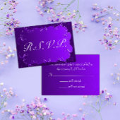 Elegante Lila Wedding RSVP