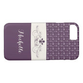 Elegante lila weiße Lilie Case-Mate iPhone Hülle (Rückseite (Horizontal))