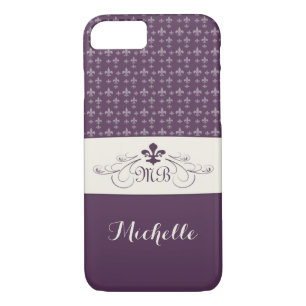 Elegante lila weiße Lilie Case-Mate iPhone Hülle