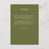 Elegante Lila Wildblume Begleitkarte (Vorderseite)