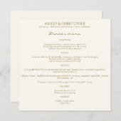 Elegante Lila Wildblume Menükarte (Vorne/Hinten)