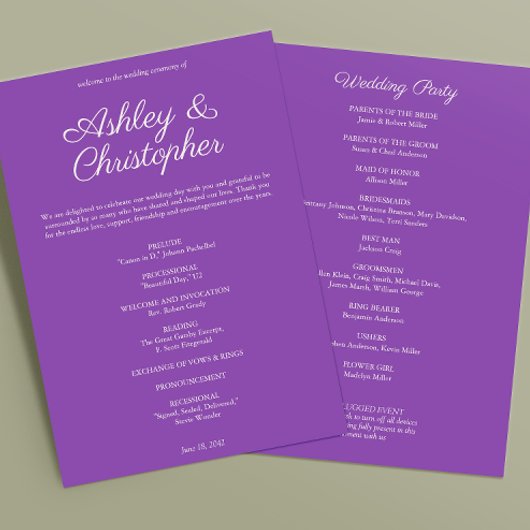 Elegante Lila Wildblume Programm