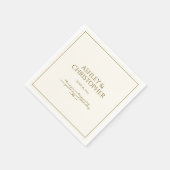 Elegante Lila Wildblume Serviette (Ecke)