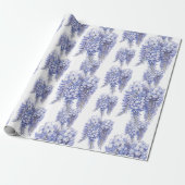 Elegante Lila Wisteria Blume Geschenkpapier (Ungerollt)