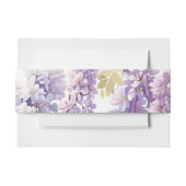 Elegante lila Wisteria lila Einladungsbanderole (Vorderseite Beispiel)
