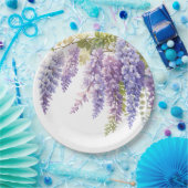 Elegante lila Wisteria lila Pappteller (Party)