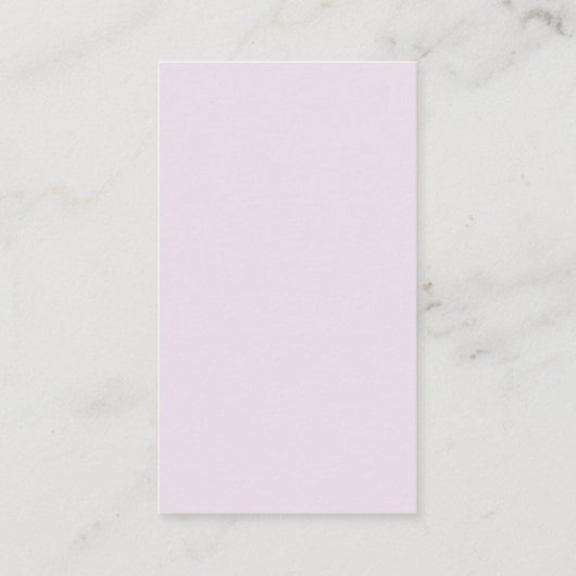 Elegante Lilac Abstrakte Blume Moderne Visitenkarte (Rückseite)