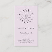 Elegante Lilac Abstrakte Blume Moderne Visitenkarte (Vorderseite)