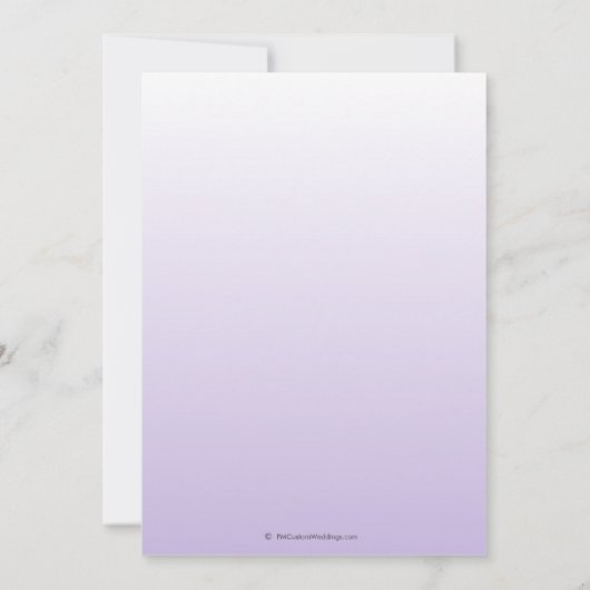 Elegante Lilac Bridal Dusche Einladungen (Rückseite)