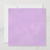 Elegante Lilac Lila Rose mit Oval Foto Hochzeit Dankeskarte (Rückseite)