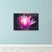Elegante Lilac Water Lily Lotus Blume Lila Leinwanddruck (Insitu (Holzboden))
