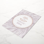 Elegante Lilac Watercolor Hochzeitsreise Folieneinladung (Gedreht)