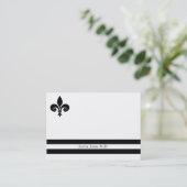 Elegante Lilie Beruflich Business Card Terminkarte (Stehend Vorderseite)