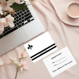 Elegante Lilie Beruflich Business Card Terminkarte