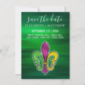 Elegante Lilie Design Einladung (Rückseite)