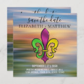 Elegante Lilie Design Einladung (Vorne/Hinten)