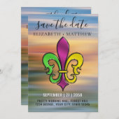 Elegante Lilie Design Einladung (Vorne/Hinten)