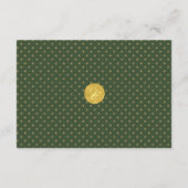 Elegante Lilie Hochzeitsgast Details QR-Code Begleitkarte (Rückseite)