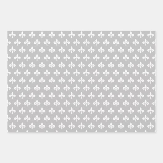 Elegante Lilie über Schwarz-Weiß Geschenkpapier Set (Vorderseite)