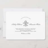 Elegante Lilie Wedding Combo 2 Einladung (Vorderseite)