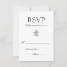 Elegante Lilie Wedding RSVP 2