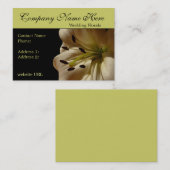 Elegante Lilien-Blumen-Geschäfts-Karten Visitenkarte (Vorne/Hinten)