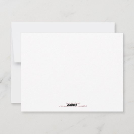 Elegante Lilien BlumenMuttertag Feiertagskarte (Rückseite)