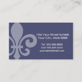 Elegante Lilien-Geschäfts-Karte Visitenkarte (Rückseite)