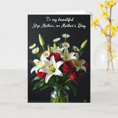 Elegante Lilien Mutterkarte Karte (Gelbe Blume)