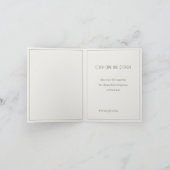 Elegante Lilly Vintage Gratulation Karte (Innenseite)