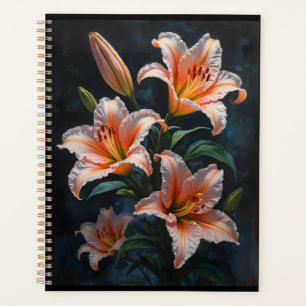 Elegante Lily-Blumenkunst – Premium-Drucke & Einzi Planer