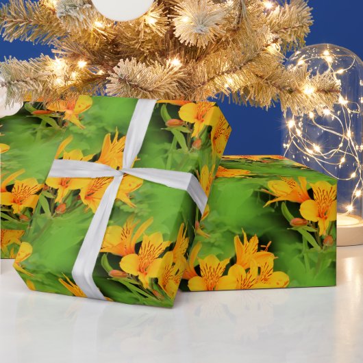 Elegante Lily of the Incas Alstroemerias Geschenkpapier (Feiertage)