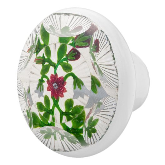 Elegante Lily of the Valley Blume Viktorianisch Keramikknauf (Rechts)