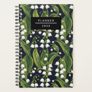 Elegante Lily of the Valley Floral Planner Planer