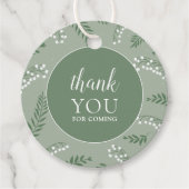 Elegante Lily of the Valley Garden Brautparty Geschenkanhänger (Vorderseite)